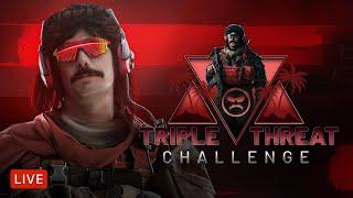 LIVE - DR DISRESPECT - WARZONE - CRAZY TRIPLE THREAT CHALLENGE