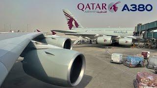  Paris CDG - Doha DOH  Qatar Airways Airbus A380  [FULL FLIGHT REPORT] FIFA World Cup 2022