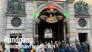 Weihnachtsdorf im Kaiserhof der Residenz 2024: ein Rundgang über den Weihnachtsmarkt am Odeonsplatz