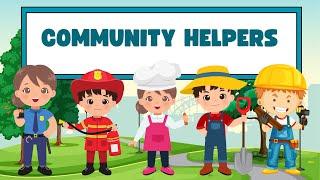 Community Helpers for kids | Peoples around me | English language | Kids learning videos