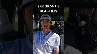 YOU GOT TO SEE GRANT'S REACTION TO BRYSON WHEN HE TELLS HIM WHAT CLUB HE'S CHOOSING. #shorts #golf