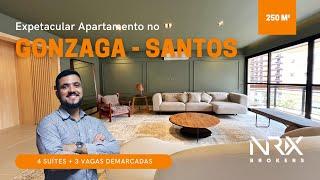 Oportunidade de Apartamento com 4 Suítes Totalmente Reformado no Coração do Gonzaga em Santos/SP