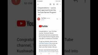 My YouTube Channel Monetized @junnukitech @Technicalisrar @ManojDey @TechnicalYogi