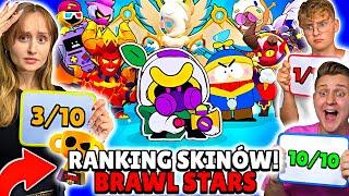 WYBIERAMY Najlepszy SKIN (TOP 1) z SIOSTRĄ i BRATEM w Brawl Stars! *RANKING SKINÓW SEZON 32 i 33*