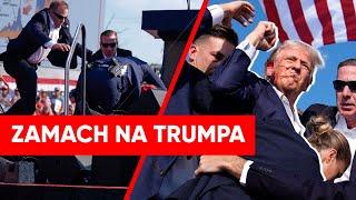 Zamach na Trumpa. Na wiecu padły strzały. Wstrząsające nagranie z USA