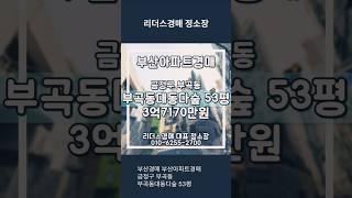 부산경매 부산아파트경매 금정구 부곡동 부곡동대동다숲 53평 리더스경매
