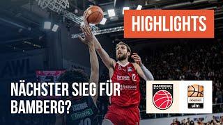 Highlights: Bamberg Baskets - ratiopharm Ulm (Saison 2024/25)