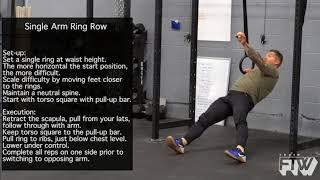 Single Arm Ring Row