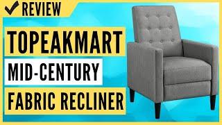 Topeakmart Mid Century Modern Fabric Recliner, Topeakmart Recliner