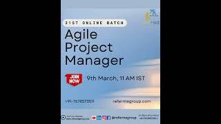 Agile Project Manager #refermegroup #agile #projectmanger #interview #preparation #growth #job