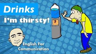 Drinks - I'm Thirsty (Vocabulary-Based Conversation Practice) | Mark Kulek - ESL