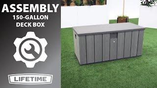 Lifetime 150 Gallon Deck Box | Lifetime Assembly Video