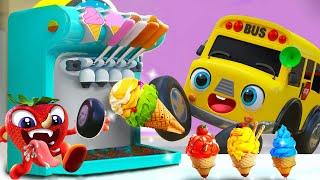 Wheels On The Ice Cream Truck, Yum Yum Yum and Baby Repairs Ice Cream Truck - Baby Car Songs TV