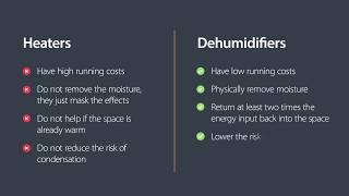 Heaters v Dehumidifiers