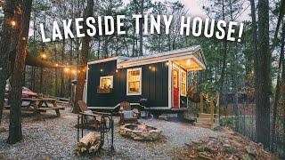 Lakeside Tiny House Tour! | 240sqft Airbnb Tiny Home!