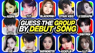 ⭐️ GUESS THE KPOP GROUP BY THE DEBUT SONG [MULTIPLE CHOICE] - FUN KPOP GAMES 2025