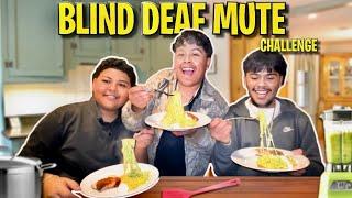 BLIND DEAF AND MUTE COOKING CHALLENGE!!! *It Got Chaotic*