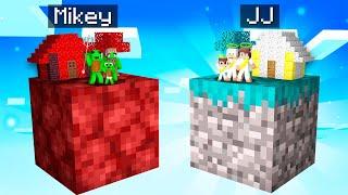 Mikey Hell Sky Block and JJ Heaven Sky Block Survival Battle in Minecraft ! (Maizen)