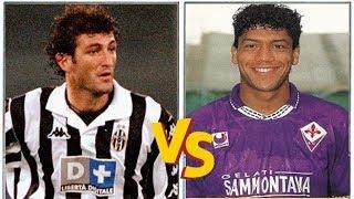 Ciro FERRARA VS Marcio SANTOS (1994) // Juventus x Fiorentina // Monsters Defenders