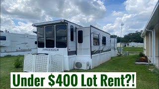 Under $400 Lot Rent Mobile Home For Sale (Morning Side RV Resort Dade City Florida)!