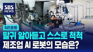 '사람 말 알아듣고 스스로 척척'…제조업에 쓰이는 AI 로봇 / SBS / #D리포트