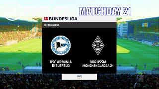 FIFA 22 - Arminia Bielefeld vs M'Gladbach Bundesliga 2021/22 Matchday 21 | Next-Gen Gameplay