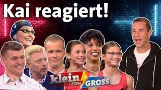 Kai Pflaume reagiert auf die spannendsten Sport-Challenges! | Klein gegen Groß