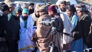 Security tight as thousands attend funeral of Taliban minister killed by Islamic State bombing