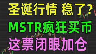 （开头卡频）美股收评1223，圣诞行情稳了？MSTR疯狂买币，这票闭眼加仓