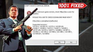 GTA 5 Script Hook V Critical Error Fix  | GTA 5 New Update Script Hook V Error | GTA V OCT Update