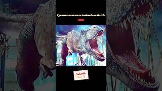 Tyrannosaurus Rex vs Indominus Rex Battle Scene,| Jurassic World #shorts