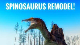 SPINOSAURUS V3 REMODEL! (Dinosaur World Mobile) (Roblox)