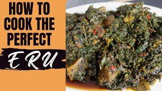 How to cook cameroon Eru with spinach / l' ERU//Cameroon cuisine.