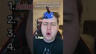 Blind Ranking 5 Football Players With My Eyes Closed #shorts