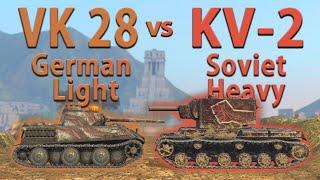 WOT Blitz Face Off || VK 28.01 vs KV-2