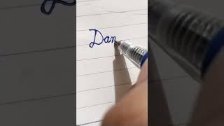 How to write Danish in cursive pattern #shorts #popular #viral