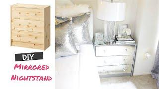 Ikea Hack |Trying the Mirrored Night Stand DIY |Glam Decor