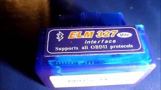 Bluetooth OBD II Mini ELM327 interface  tested in a Hyundai i30 in HD