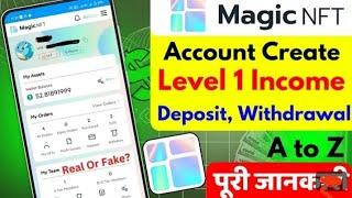 How to create magic NFT account and how to deposit and work step by step complete setting