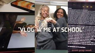 vlog w me at school *exam prep week* end of 1st semester