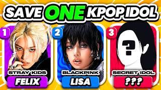 SAVE ONE IDOL: WITHOUT KNOWING WHO'S NEXT  Save 1 Kpop Idol (Secret Idol Edition) - KPOP QUIZ 2024