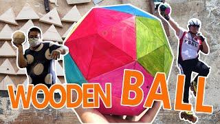 How to play a wooden ball?Daddy Tietie made a colorful wooden ball(let's show you how to use it)