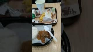 Burger King Meal & Rice at Ayala Harbor Point Mall on SBFZ - Philippines - 8 June 2023