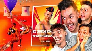 EL TORNEO DE MI SKIN "EL SUELO ES LAVA" EN FORTNITE - TheGrefg