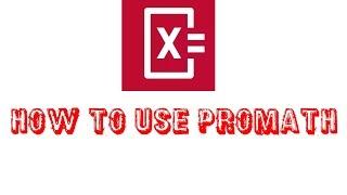 #5  How to use promath