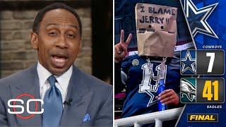 "HOW BOUT THEM COWBOYS!" - Stephen A. Smith roasts Dallas Cowboys' embarrassing loss to Eagles 41-7