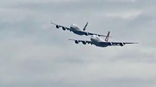 A380 Flies Too Close To Another A380