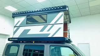 Rooftop dwelling Aluminum Hard Shell Roof Top Tent Camper Trailer Rooftop Tent