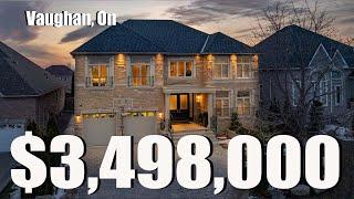 JUST LISTED $3.4 MILLION DOLLAR CUSTOM VAUGHAN ESTATE!!! Weston Downs Home For Sale!