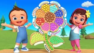 Little Babies Learning Colors with Flowers & Yummy Candies | Fun Educational Activities for Kids!